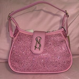 Steve Madden Studded Fondant Pink Shoulder Bag NWT